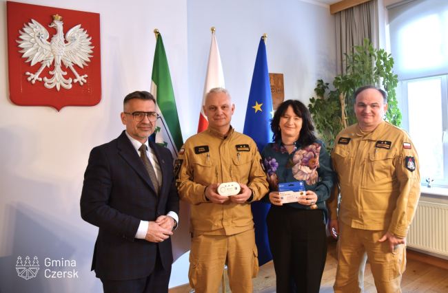 Czujki dymu i tlenku węgla trafią do mieszkańców gminy Czersk