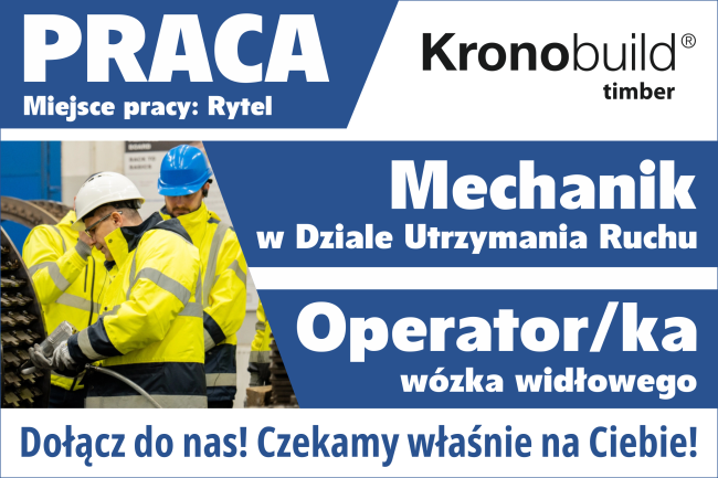 Oferty pracy. Operator/ka wózka i mechanik