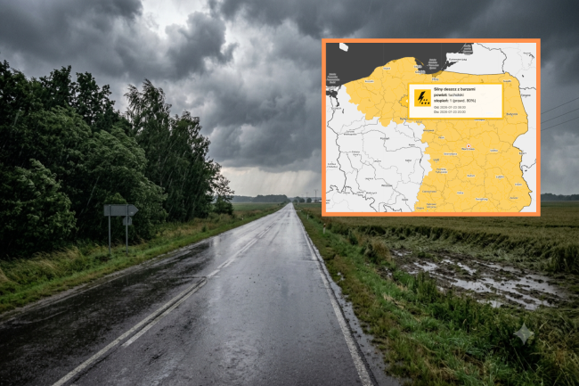 Deszcz, burze i możliwy grad. IMGW ostrzega mieszkańców regionu