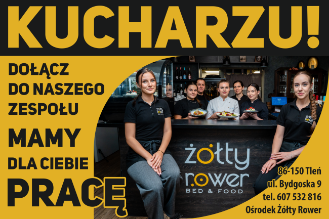Dołącz do Restauracji Żółty Rower w Tleniu