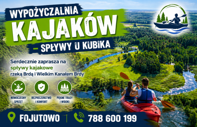 Wypożyczalnia kajaków – Spływy u Kubika 