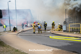 Pożar Czersk. Pożar market 19