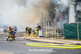 Pożar Czersk. Pożar market 20