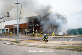 Pożar Czersk. Pożar market 22
