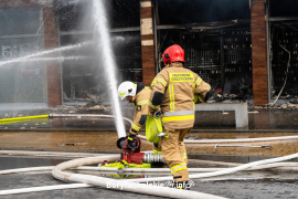 Pożar Czersk. Pożar market 40