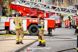 Pożar Czersk. Pożar market 48