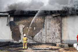 Pożar Czersk. Pożar market 50