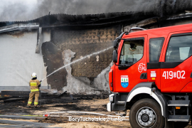 Pożar Czersk. Pożar market 51
