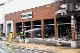 Pożar Czersk. Pożar market 23