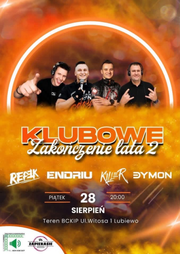 Klubowe Zakończenie Lata 2 w Lubiewie (ZAPOWIEDŹ)
